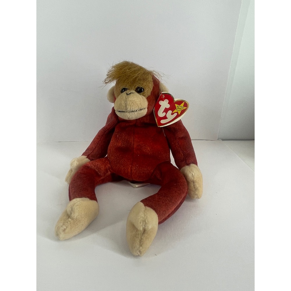 Ty Beanie Baby Schweetheart Orangutan Monkey Red Brown Vintage 1999 Plush 4239